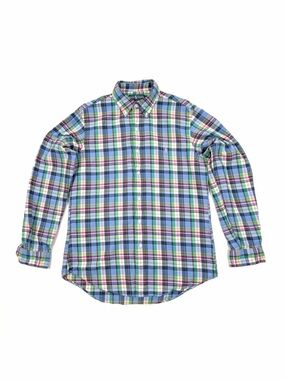 Ralph Lauren Custom Fit Flannel Shirt Men’s M - Plaid Multicolor Button Down